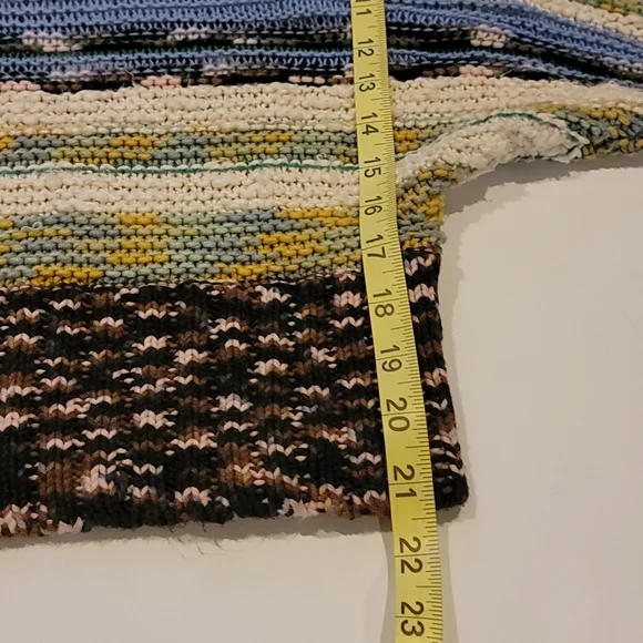 Anthropologie Rosie Neira Medium "Marbled Bands Sweater" - Picture 8 of 15